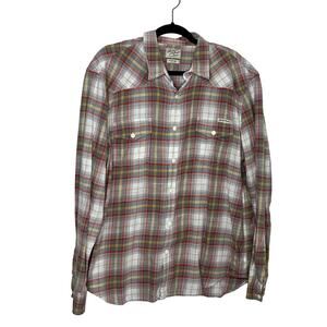 Lucky Brand Sportswear Distinctive Western Buttoned  Long Sleeve Shirt